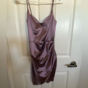 purple cute mini dress
